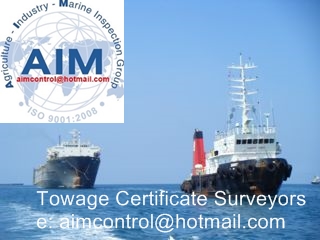 Surveyor marine warranty approval for towing